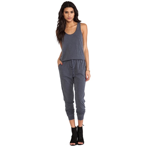 Sundry Pants - Sundry Jumpsuit in color Old Black/ charcoal gray